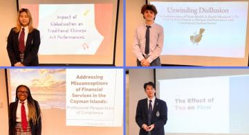 Images of student presentations