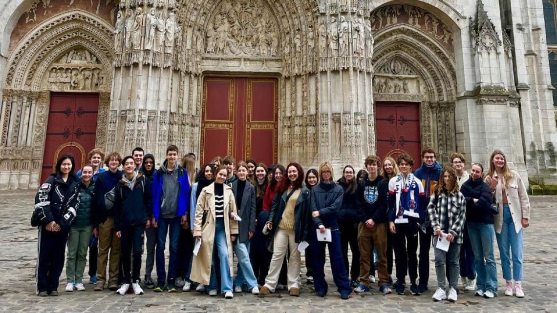 Exchange students immersed in French language and culture