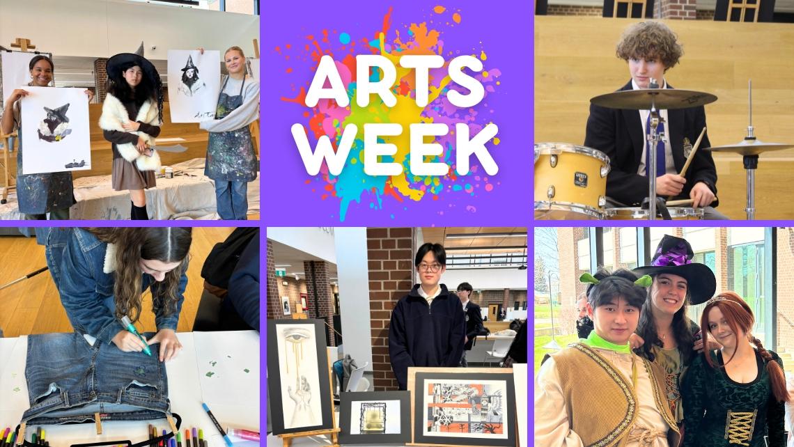 Collage of arts activities