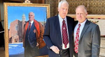 H. Michael Burns ’56 honoured with new portrait for Osler Hall
